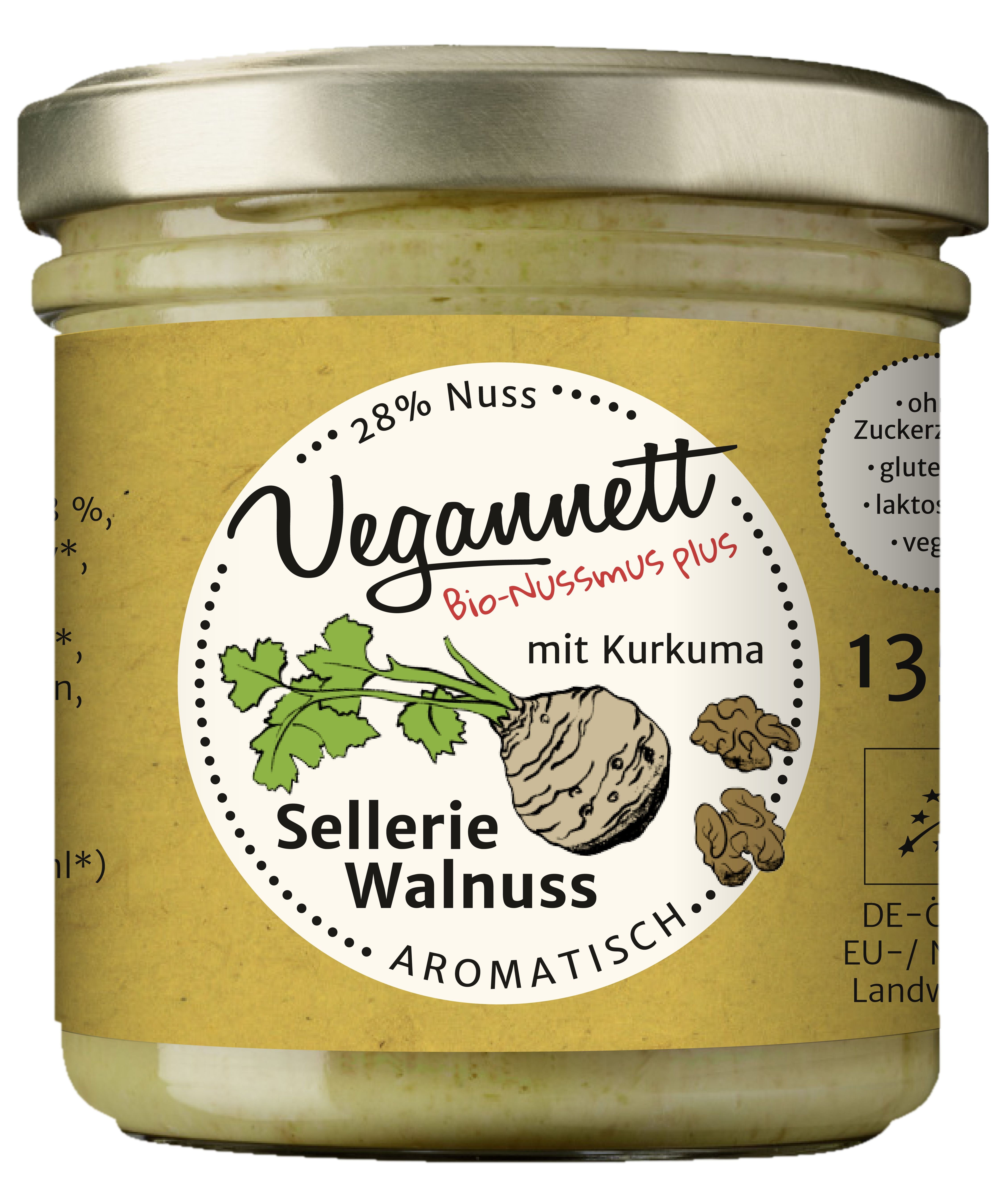 Sellerie Walnuss Veganer Brotaufstrich 135 g bio